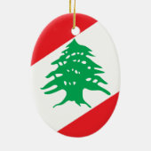 Wapenmunt van Libanon Keramisch Ornament (Achterkant)