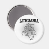Wapenmunt van Litouwen Magneet (Voorkant / Achterkant)