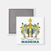 Wapenmunt van Madeira, Portugal Magnet (Voorkant / Achterkant)