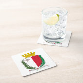 Wapenmunt van Malta Kartonnen Onderzetters (Insitu)