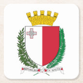 Wapenmunt van Malta Kartonnen Onderzetters (Voorkant)