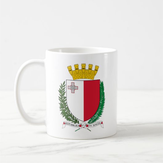 Wapenmunt van Malta Koffiemok (Links)