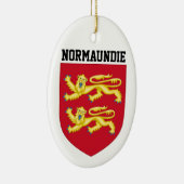 Wapenmunt van Normandië - FRANKRIJK Keramisch Ornament (Rechts)