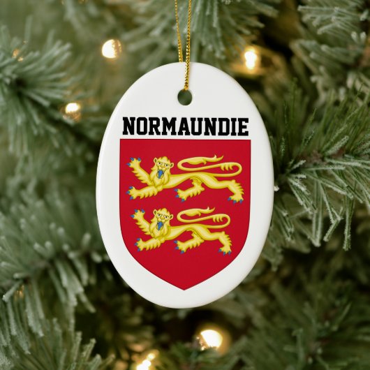 Wapenmunt van Normandië - FRANKRIJK Keramisch Ornament (Boom)