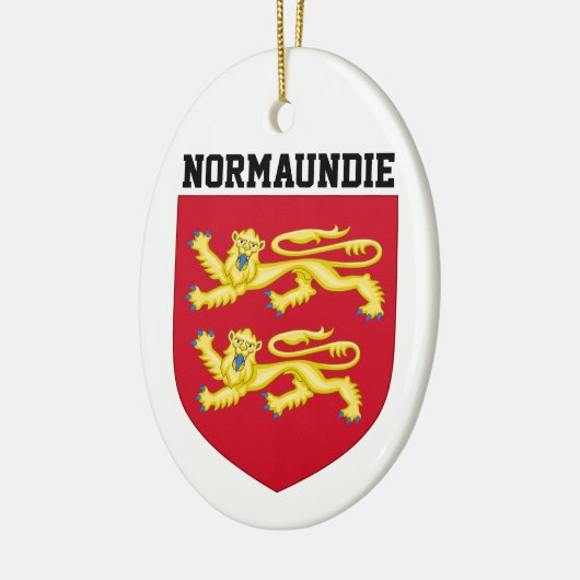 Wapenmunt van Normandië - FRANKRIJK Keramisch Ornament (Links)