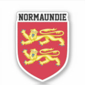Wapenmunt van Normandië - FRANKRIJK Sticker (Voorkant)