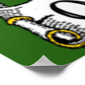 Wapenmunt van O'Byrne Ierse vlag Poster (Hoek)