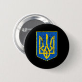 Wapenmunt van Oekraïne Ronde Button 5,7 Cm (Voorkant /achterkant)