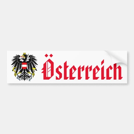 Wapenmunt van Oostenrijk Bumpersticker (Voorkant)