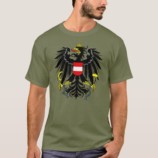 Wapenmunt van Oostenrijk T-shirt (Voorkant)