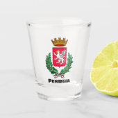 Wapenmunt van Perugia, Italië Shot Glas (Voorkant)