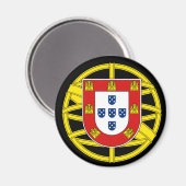 Wapenmunt van Portugal (Lesser Ca) Magnet (Voorkant / Achterkant)