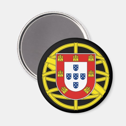 Wapenmunt van Portugal (Lesser Ca) Magnet (Voorkant / Achterkant)