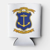 Wapenmunt van Rhode Island Blikjeskoeler (Voorkant)