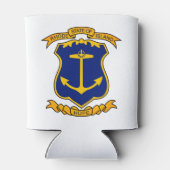 Wapenmunt van Rhode Island Blikjeskoeler (Achterkant)