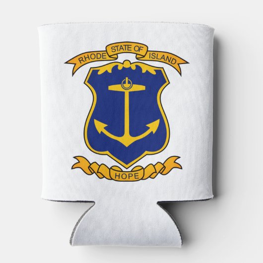 Wapenmunt van Rhode Island Blikjeskoeler (Achterkant)