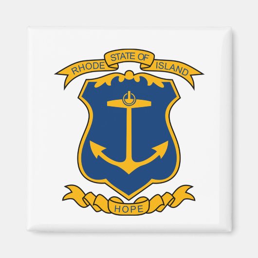 Wapenmunt van Rhode Island Magnet (Voorkant)