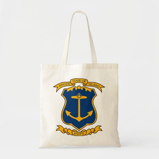 Wapenmunt van Rhode Island Tote Bag (Voorkant)