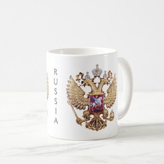 Wapenmunt van Rusland Koffiemok (Voorkant rechts)