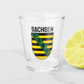 Wapenmunt van Sachsen (Saksen), DUITSLAND Shot Glas (Voorkant)