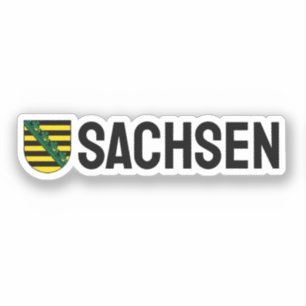 Wapenmunt van Sachsen (Saksen), DUITSLAND Sticker