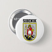 Wapenmunt van Šibenik - Kroatië Ronde Button 5,7 Cm (Voorkant /achterkant)