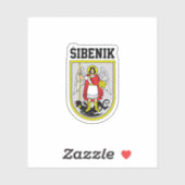 Wapenmunt van Šibenik - Kroatië Sticker (Vel)