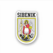 Wapenmunt van Šibenik - Kroatië Sticker (Voorkant)