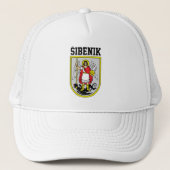 Wapenmunt van Šibenik - Kroatië Trucker Pet (Voorkant)
