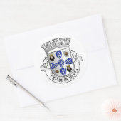 Wapenmunt van Silves, Portugal Ronde Sticker (Envelop)