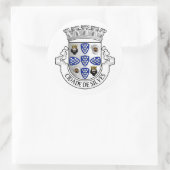 Wapenmunt van Silves, Portugal Ronde Sticker (Tas)