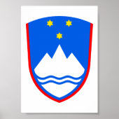 Wapenmunt van Slovenië Poster (Voorkant)