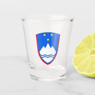 Wapenmunt van Slovenië Shot Glas