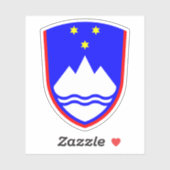 Wapenmunt van Slovenië Sticker (Vel)
