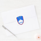 Wapenmunt van Slovenië Vierkante Sticker (Envelop)