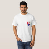 Wapenmunt van Slowakije T-shirt (Voorkant volledig)