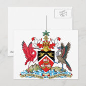 Wapenmunt van Trinidad en Tobago Briefkaart (Voorkant / Achterkant)