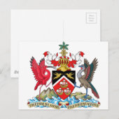Wapenmunt van Trinidad en Tobago Briefkaart (Voorkant / Achterkant)