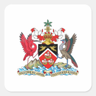 Wapenmunt van Trinidad en Tobago Vierkante Sticker