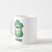 Wapenmunt van Ushuaia - Argentinië Koffiemok (Voorkant links)