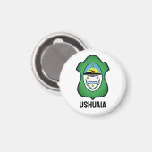 Wapenmunt van Ushuaia - Argentinië Magneet (Voorkant / Achterkant)