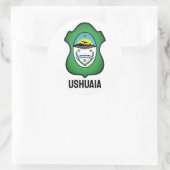 Wapenmunt van Ushuaia - Argentinië Ronde Sticker (Tas)