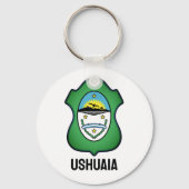 Wapenmunt van Ushuaia - Argentinië Sleutelhanger (Voorkant)
