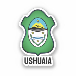 Wapenmunt van Ushuaia - Argentinië Sticker