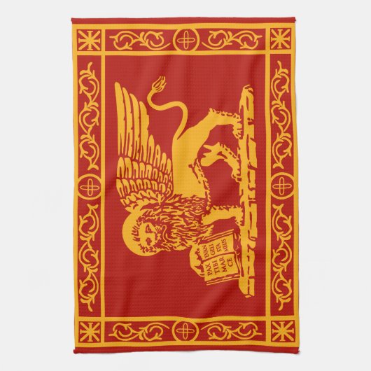 Wapenmunt van Venetië Theedoek (Verticaal)