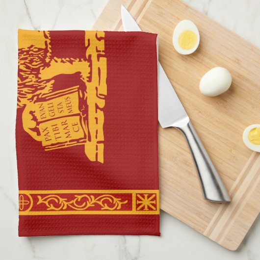 Wapenmunt van Venetië Theedoek (Quarter Fold)