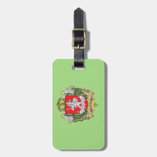 Wapenmunt van Vilnius, Bagagelabel Litouwen (Voorkant verticaal)