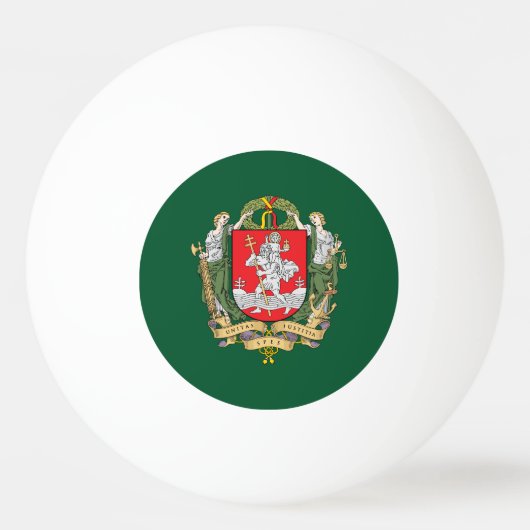 Wapenmunt van Vilnius, Litouwen Ping Pong Ball (Achterkant)