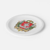 Wapenmunt van Vilnius, Litouwse Borden Papieren Bordje (Gekanteld)