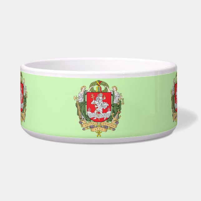 Wapenmunt van Vilnius, Litouwse Bowl Voerbakje (Voorkant)